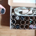 Smart Use: Toilet Paper Rolls to Clean Up Cable Clutter