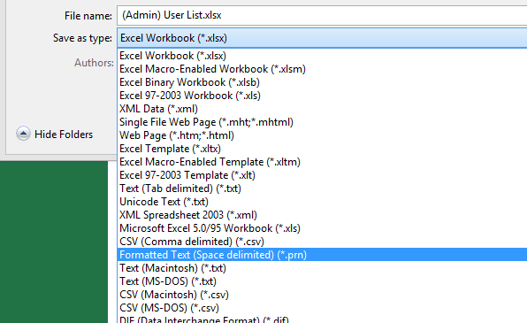 How To Export Excel Spreadsheet To A Fixed Width Text File Kc S Blog
