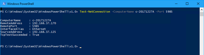 PowerShell – scan open port – KC's Blog